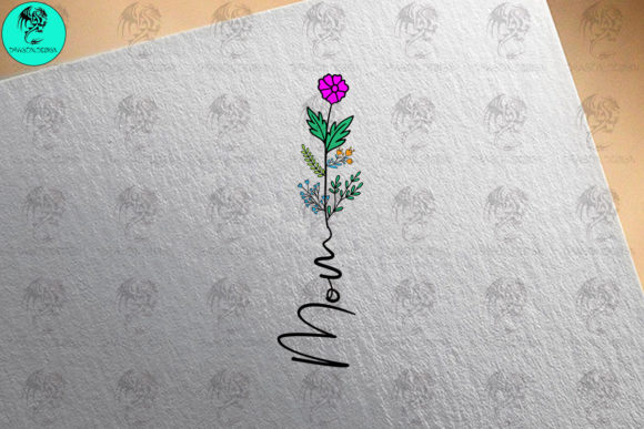 Mom Flower Svg: Graphics for Crafts Branding