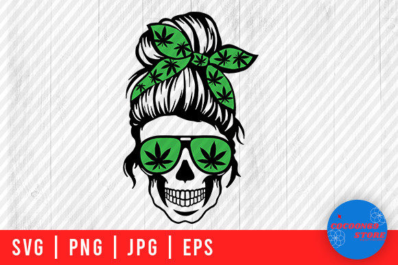 Reviewing the Weed Mom Skull SVG for Embroidery