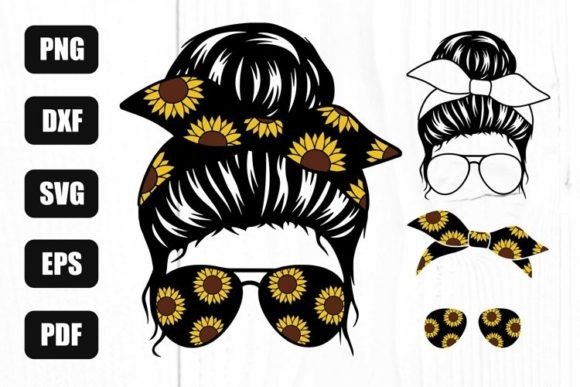 Sunflower Mom Life SVG: Graphics for Crafts